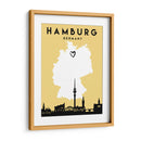 Hamburgo, Alemania - Mapas de amor de la ciudad 31 - Emiliano Deificus | Cuadro decorativo de Canvas Lab