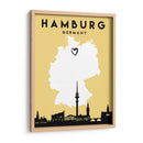 Hamburgo, Alemania - Mapas de amor de la ciudad 31 - Emiliano Deificus | Cuadro decorativo de Canvas Lab