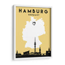 Hamburgo, Alemania - Mapas de amor de la ciudad 31 - Emiliano Deificus | Cuadro decorativo de Canvas Lab