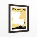 Nueva Orleans, Louisiana - Mapas de amor de la ciudad 60 - Emiliano Deificus | Cuadro decorativo de Canvas Lab