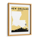 Nueva Orleans, Louisiana - Mapas de amor de la ciudad 60 - Emiliano Deificus | Cuadro decorativo de Canvas Lab