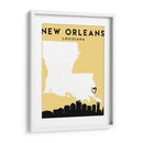 Nueva Orleans, Louisiana - Mapas de amor de la ciudad 60 - Emiliano Deificus | Cuadro decorativo de Canvas Lab