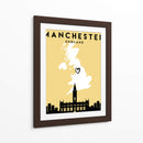 Manchester, Inglaterra - Mapas de amor de la ciudad 45 - Emiliano Deificus | Cuadro decorativo de Canvas Lab