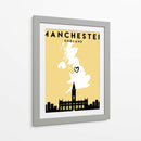 Manchester, Inglaterra - Mapas de amor de la ciudad 45 - Emiliano Deificus | Cuadro decorativo de Canvas Lab
