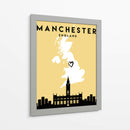 Manchester, Inglaterra - Mapas de amor de la ciudad 45 - Emiliano Deificus | Cuadro decorativo de Canvas Lab