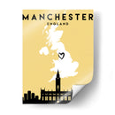 Manchester, Inglaterra - Mapas de amor de la ciudad 45 - Emiliano Deificus | Cuadro decorativo de Canvas Lab