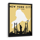 New York City, New York - Mapas de amor de la ciudad 61 - Emiliano Deificus | Cuadro decorativo de Canvas Lab