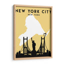 New York City, New York - Mapas de amor de la ciudad 61 - Emiliano Deificus | Cuadro decorativo de Canvas Lab