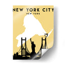 New York City, New York - Mapas de amor de la ciudad 61 - Emiliano Deificus | Cuadro decorativo de Canvas Lab