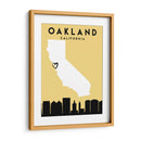 Oakland, California - Mapas de amor de la ciudad 62 - Emiliano Deificus | Cuadro decorativo de Canvas Lab