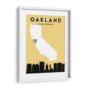 Oakland, California - Mapas de amor de la ciudad 62 - Emiliano Deificus | Cuadro decorativo de Canvas Lab