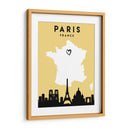 Paris, Francia - Mapas de amor de la ciudad 64 - Emiliano Deificus | Cuadro decorativo de Canvas Lab