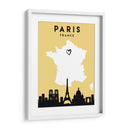 Paris, Francia - Mapas de amor de la ciudad 64 - Emiliano Deificus | Cuadro decorativo de Canvas Lab