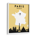 Paris, Francia - Mapas de amor de la ciudad 64 - Emiliano Deificus | Cuadro decorativo de Canvas Lab