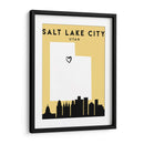 Salt Lake City, Utah - Mapas de amor de la ciudad 73 - Emiliano Deificus | Cuadro decorativo de Canvas Lab