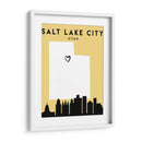 Salt Lake City, Utah - Mapas de amor de la ciudad 73 - Emiliano Deificus | Cuadro decorativo de Canvas Lab