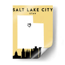 Salt Lake City, Utah - Mapas de amor de la ciudad 73 - Emiliano Deificus | Cuadro decorativo de Canvas Lab