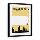 Philadelphia, Pennsylvania - Mapas de amor de la ciudad 65 - Emiliano Deificus | Cuadro decorativo de Canvas Lab