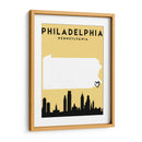 Philadelphia, Pennsylvania - Mapas de amor de la ciudad 65 - Emiliano Deificus | Cuadro decorativo de Canvas Lab
