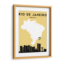 Rio de Janeiro, Brasil - Mapas de amor de la ciudad 71 - Emiliano Deificus | Cuadro decorativo de Canvas Lab