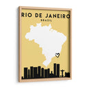 Rio de Janeiro, Brasil - Mapas de amor de la ciudad 71 - Emiliano Deificus | Cuadro decorativo de Canvas Lab