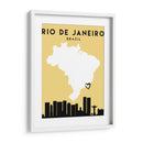 Rio de Janeiro, Brasil - Mapas de amor de la ciudad 71 - Emiliano Deificus | Cuadro decorativo de Canvas Lab