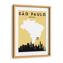 Sao Paulo, Brasil - Mapas de amor de la ciudad 77 - Emiliano Deificus | Cuadro decorativo de Canvas Lab