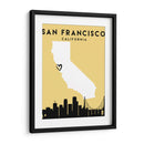 San Francisco, California - Mapas de amor de la ciudad 75 - Emiliano Deificus | Cuadro decorativo de Canvas Lab