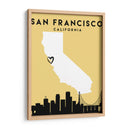 San Francisco, California - Mapas de amor de la ciudad 75 - Emiliano Deificus | Cuadro decorativo de Canvas Lab