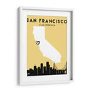 San Francisco, California - Mapas de amor de la ciudad 75 - Emiliano Deificus | Cuadro decorativo de Canvas Lab