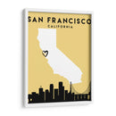 San Francisco, California - Mapas de amor de la ciudad 75 - Emiliano Deificus | Cuadro decorativo de Canvas Lab
