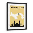 Ciudad de Panamá, Panamá - Mapas de amor de la ciudad 63 - Emiliano Deificus | Cuadro decorativo de Canvas Lab