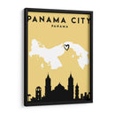 Ciudad de Panamá, Panamá - Mapas de amor de la ciudad 63 - Emiliano Deificus | Cuadro decorativo de Canvas Lab