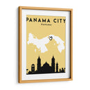 Ciudad de Panamá, Panamá - Mapas de amor de la ciudad 63 - Emiliano Deificus | Cuadro decorativo de Canvas Lab