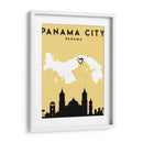 Ciudad de Panamá, Panamá - Mapas de amor de la ciudad 63 - Emiliano Deificus | Cuadro decorativo de Canvas Lab
