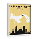 Ciudad de Panamá, Panamá - Mapas de amor de la ciudad 63 - Emiliano Deificus | Cuadro decorativo de Canvas Lab