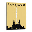Santiago, Chile - Mapas de amor de la ciudad 76 - Emiliano Deificus | Cuadro decorativo de Canvas Lab