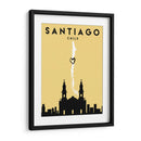Santiago, Chile - Mapas de amor de la ciudad 76 - Emiliano Deificus | Cuadro decorativo de Canvas Lab