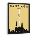 Santiago, Chile - Mapas de amor de la ciudad 76 - Emiliano Deificus | Cuadro decorativo de Canvas Lab