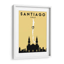 Santiago, Chile - Mapas de amor de la ciudad 76 - Emiliano Deificus | Cuadro decorativo de Canvas Lab