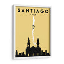Santiago, Chile - Mapas de amor de la ciudad 76 - Emiliano Deificus | Cuadro decorativo de Canvas Lab