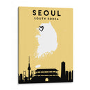Seúl, Corea del Sur - Mapas de amor de la ciudad 79 - Emiliano Deificus | Cuadro decorativo de Canvas Lab