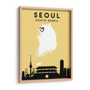 Seúl, Corea del Sur - Mapas de amor de la ciudad 79 - Emiliano Deificus | Cuadro decorativo de Canvas Lab