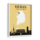 Seúl, Corea del Sur - Mapas de amor de la ciudad 79 - Emiliano Deificus | Cuadro decorativo de Canvas Lab