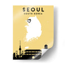 Seúl, Corea del Sur - Mapas de amor de la ciudad 79 - Emiliano Deificus | Cuadro decorativo de Canvas Lab