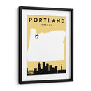 Portland, Oregon - Mapas de amor de la ciudad 68 - Emiliano Deificus | Cuadro decorativo de Canvas Lab