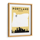 Portland, Oregon - Mapas de amor de la ciudad 68 - Emiliano Deificus | Cuadro decorativo de Canvas Lab