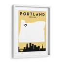Portland, Oregon - Mapas de amor de la ciudad 68 - Emiliano Deificus | Cuadro decorativo de Canvas Lab