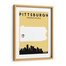 Pittsburgh, Pennsylvania - Mapas de amor de la ciudad 67 - Emiliano Deificus | Cuadro decorativo de Canvas Lab