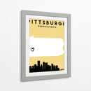 Pittsburgh, Pennsylvania - Mapas de amor de la ciudad 67 - Emiliano Deificus | Cuadro decorativo de Canvas Lab